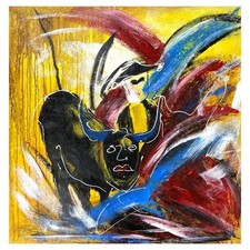 Quadro acrilico originale Mani su tela firmato a mano arte