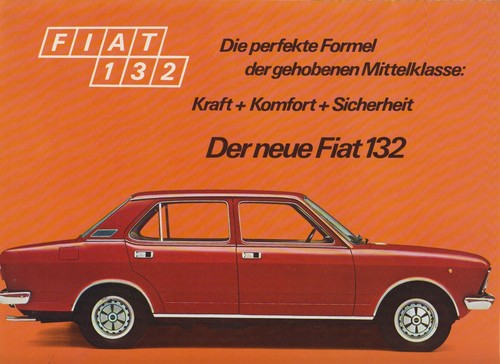 Fiat 132 depliant brochure - /,