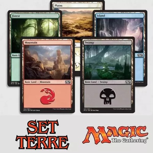 Lotto carte terre magic the - terre,