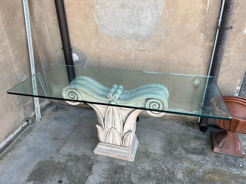 Grande tavolo vetro con - grande,