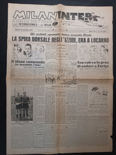 Giornale milan inter - n, 1945
