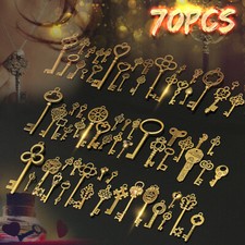 70pc Antique Vintage Keys Lock