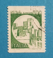 H1646-ITALIA-ITALY 1991 CASTELLI D'ITALIA L. 600 USATO