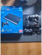 PACK CONSOLE SONY PS3 ULTRA SLIM 12GB GO COMPLET BOÎTE NOTICE MANETTE CÂBLES CIB
