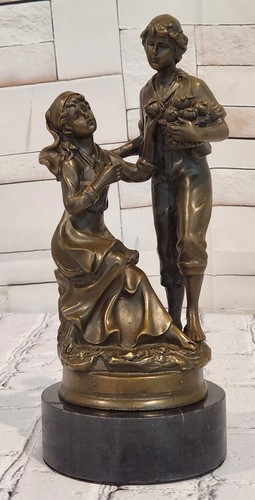 Cesaro bronzo amanti scultura - amanti,