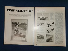Vespa Rally 200 1972 pagine rivista prova strada italiana vintage Piaggio Vespa