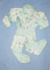 Tuta da sci termica ALPINE VINTAGE anni 80 donna tutto in uno,S-42IT,D38,12UK,Multic