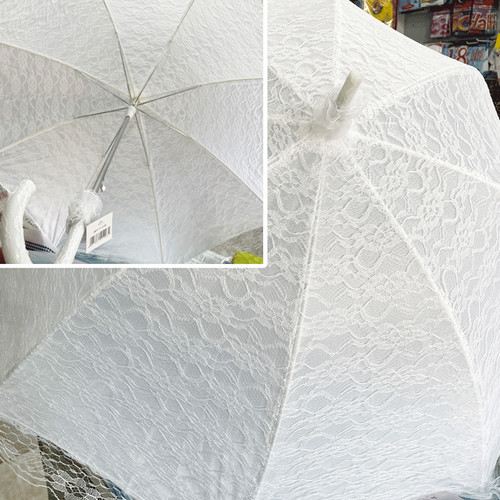 Ombrello pizzo bianco - ombrello,