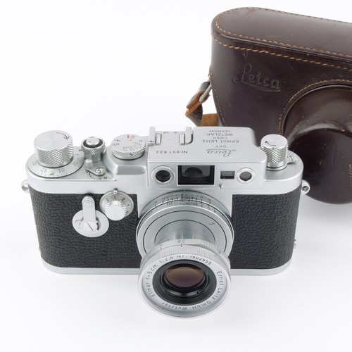 Leica iiig con elmar - iiig, cm