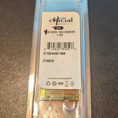 Crucial ddr3l 1600 - 4, gb