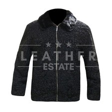 Cappotto uomo nero pelliccia