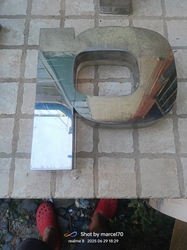 Lettera scatolata vintage - p,