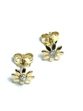 Orecchini oro giallo/bianco 18