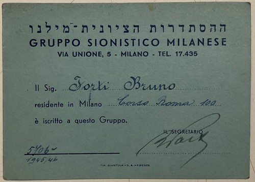 Milano gruppo sionistico - milano,