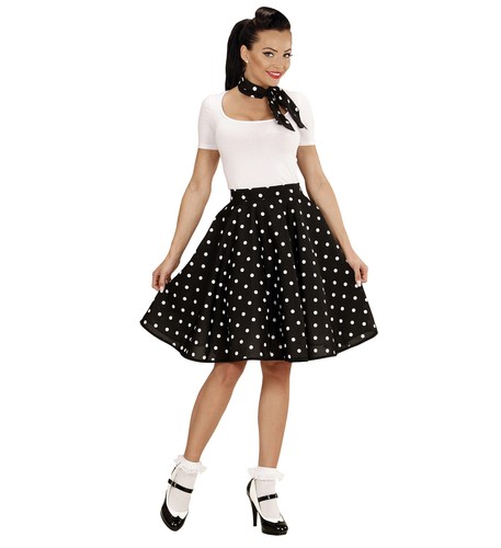 Gonna foulard a pois anni - &,