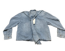 Zara camicia denim donna blu