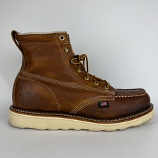 Stivali da lavoro Thorogood 814-4200 uomo 6" pelle mocassino punta morbida marrone taglia 10 2E