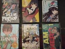 Lotto Manga Variant: Kakegurui,Blue period,I am a hero,Frieren,Komi,Hanako Kun