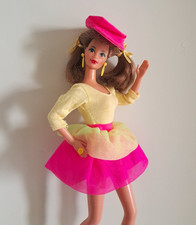 Anni '90 Completo fluo giallo fucsia per Barbie e altre Fashion Dolls-NO DOLL