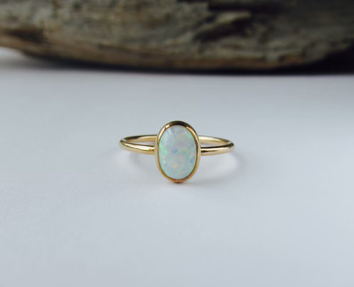 Anello opale lega oro - opale,,