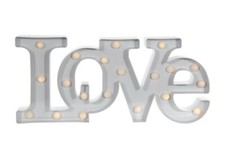 Insegna Luminosa Bianca "LOVE"
