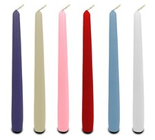 CANDELA CONICA COLORATA 10 pz