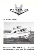 Bertram 25' Express Cruiser. Advertising  1963