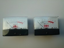H/H HH Electronic SM200 Stereo 8/12/16 misuratori di potenza VU originali x 2 - NOS