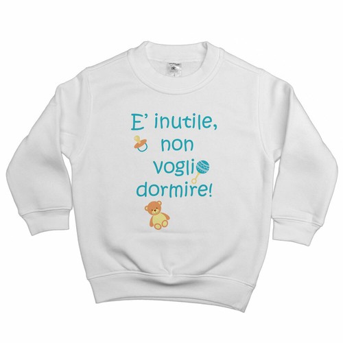 Felpa bambino non voglio