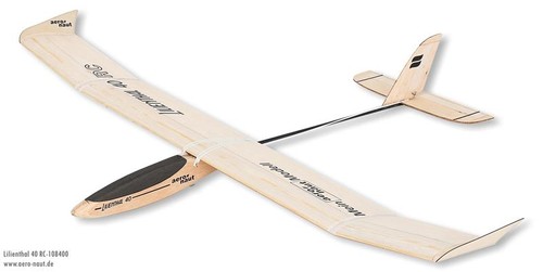 Lilienthal balsa velista - rc,