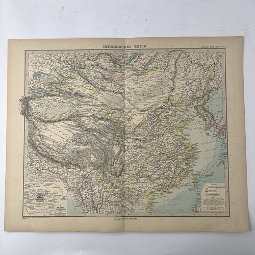Mappa cina stieler hand - mappa, atlas