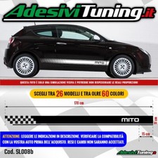 Kit 2 Adesivi Strisce Laterali