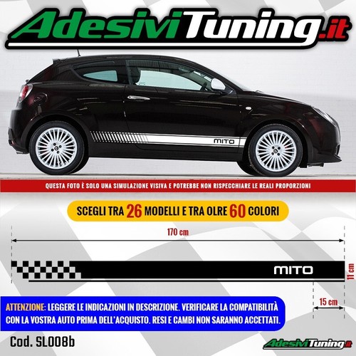 Kit adesivi strisce - strisce, laterali