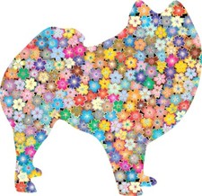 sticker adesivi adesivo moto auto peace and love fiore cane spitz