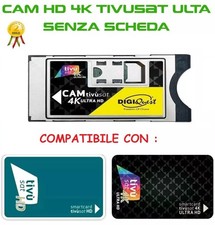 CAM HD 4K TIVUSAT ULTRA SENZA SCHEDA,COMPATIBILE CON SCHEDA COLORE VERDE E NERA