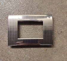 BTicino LNC4803NE Placca Cromo Quadrettata 3 Posti Living Light Air