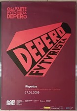 Manifesto Poster riapertura Casa d'arte Futurista De Pero, 2009 -  futurismo