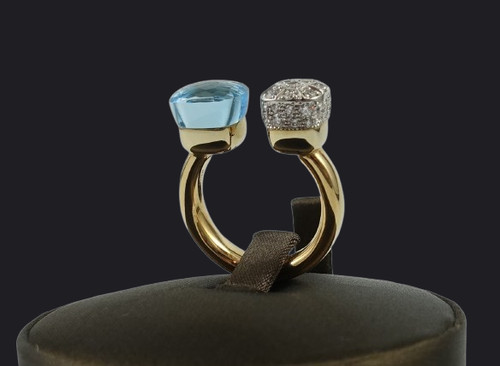 Anello pomellato nudo oro - anello,