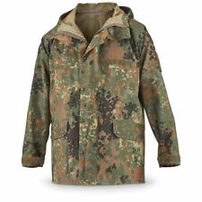 Giacca da campo originale esercito tedesco GoreTex Flecktarn impermeabile attrezzatura antipioggia parka 