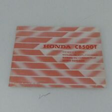 original Honda CB 500T 1974 Handbuch Bedienungsanleitung Fahrerhandbuch Manual 1