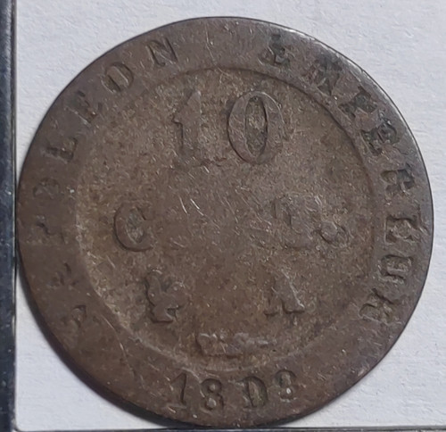 Centimes napoléon 1809 a - 10,