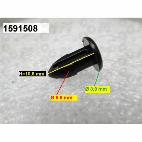 Fermo clip pvc pannelli - clip, in