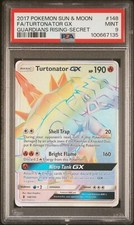 2017 POKEMON SUN & MOON GUARDIANS RISING 148 FULL ART/TURTONATOR GX SECRET-PSA 9