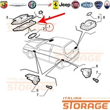 LANCIA Y ELEFANTINO BLU PLAFONIERA INTERNA GRIGIO SCURO ORIGINALE 715108635
