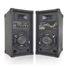 Coppia Casse Attive Bluetooth LED - Con USB, SD, Radio FM e Luci LED - Audio Pot