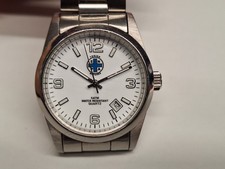 Orologio acciaio vintage pubblicitario ENPA Torino uomo quartz 35 mm Miyota