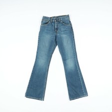 Jeans Levis Levi's 525 Bootcut Usato (Cod.B513) W26 L32 Vita Alta Donna Denim