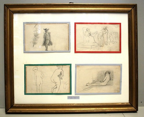 Antico quadro disegni - antico,