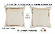 BORBONESE 2 CUSCINI ARREDO CM