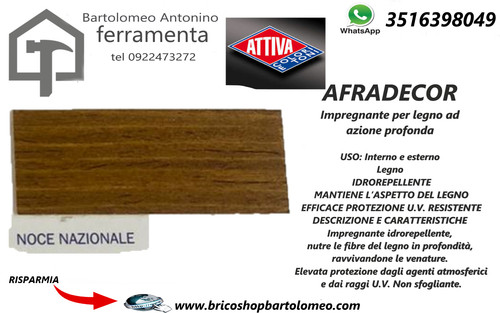 Impregnante afradecor noce - afradecor,